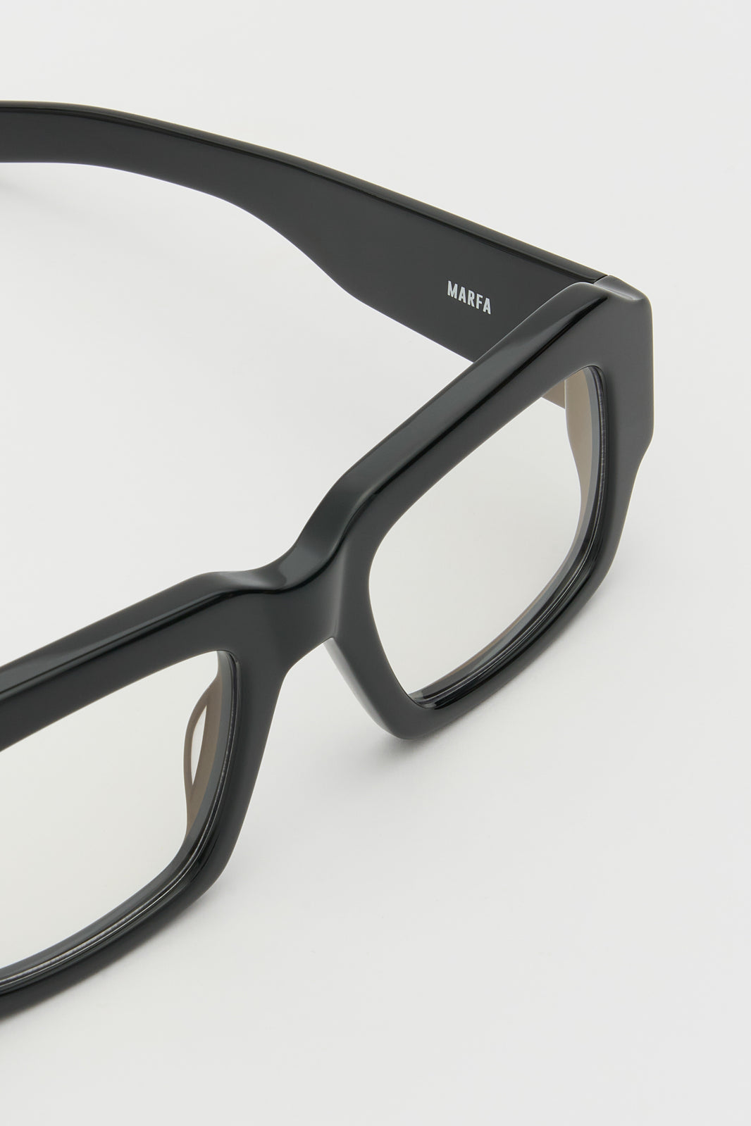 MARFA Solid Black / Clear Lens Blue Light