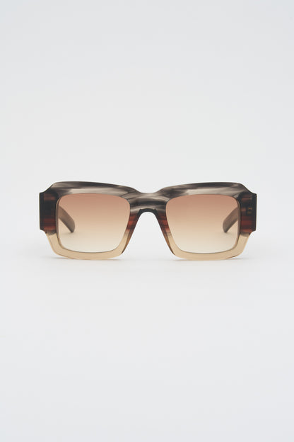 MARFA Smoke Brown Horn Gradient / Light Brown Gradient Lens