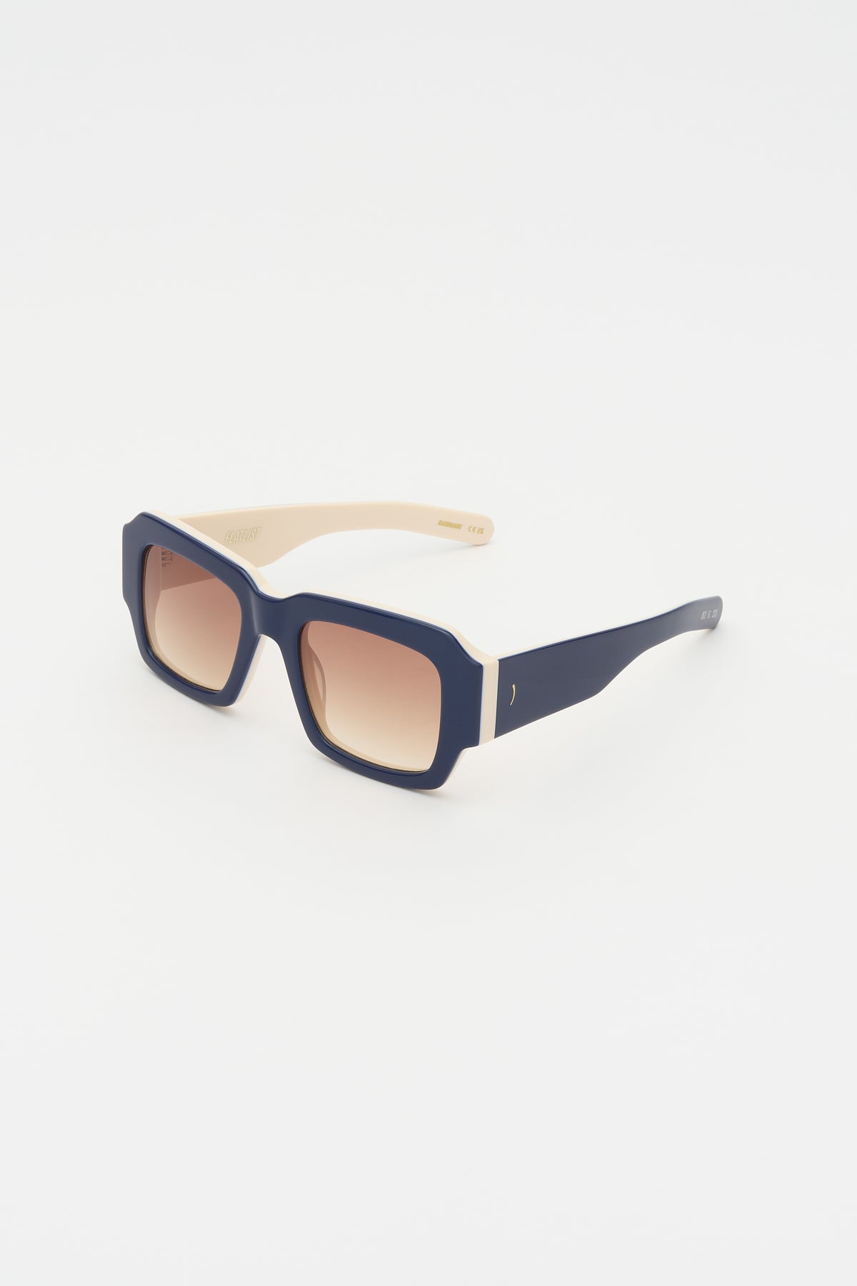 MARFA Solid Dark Blue, Solid Off White / Light Brown Gradient Lens