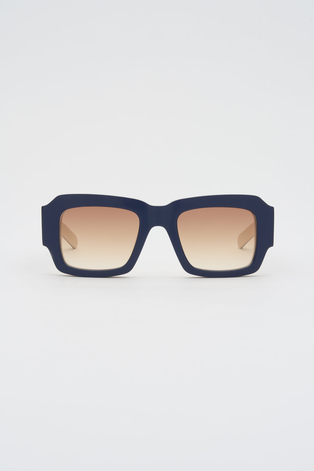 MARFA Solid Dark Blue, Solid Off White / Light Brown Gradient Lens