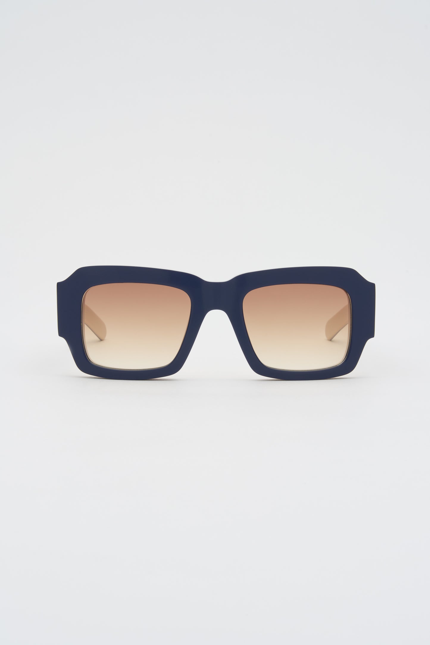 MARFA Solid Dark Blue, Solid Off White / Light Brown Gradient Lens