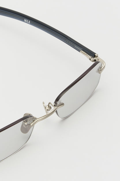 MILO Brushed Titanium /Light Grey Lens