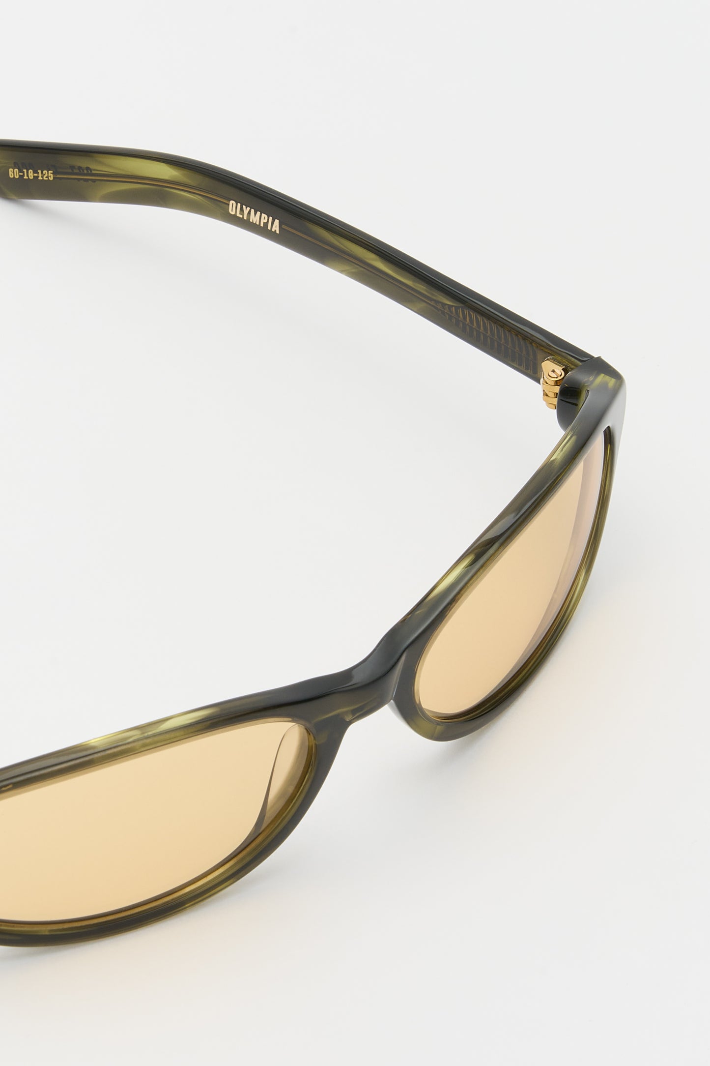 OLYMPIA Olive Horn / Yellow Lens