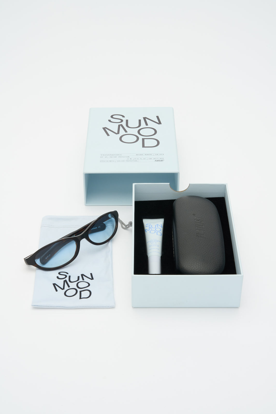 OLYMPIA X TROMBORG Dark Tortoise / Light Blue gradient Lens
