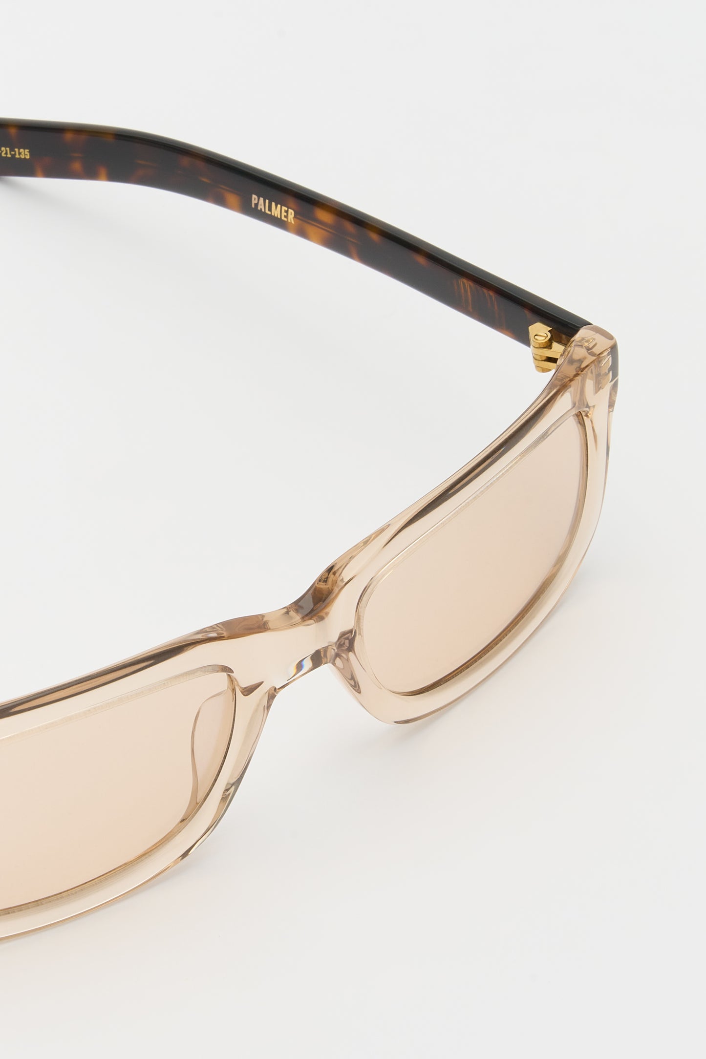 PALMER Crystal Beige / Dark Tortoise / Peach Lens