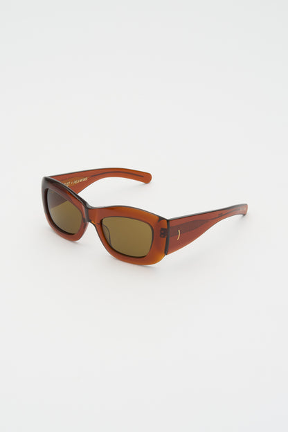 Flatlist x Freja Wewer / POPPY / Crystal Brown / Solid Brown Lens