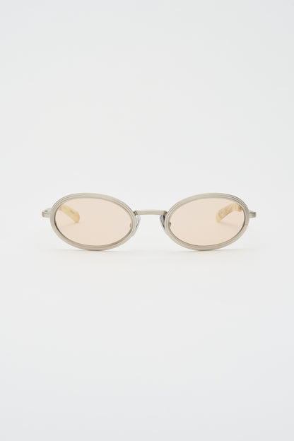 RENO Brushed Silver / Carrara Fantasy / Peach Lens
