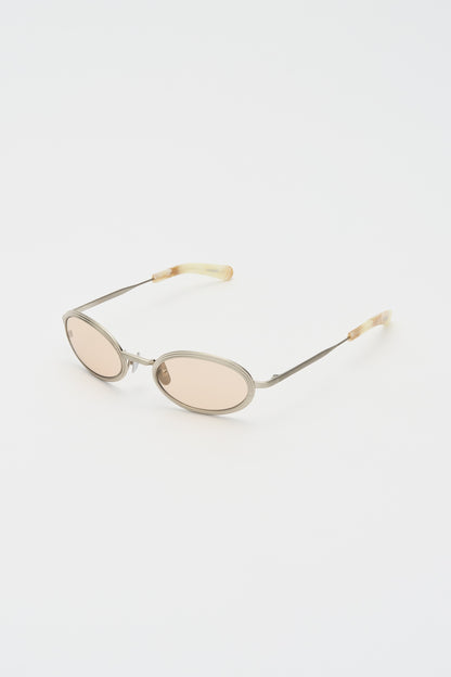 RENO Brushed Silver / Carrara Fantasy / Peach Lens