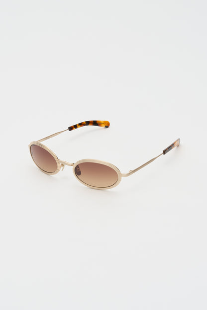 RENO Brushed Light Gold / Classic Havana / Brown Gradient Lens
