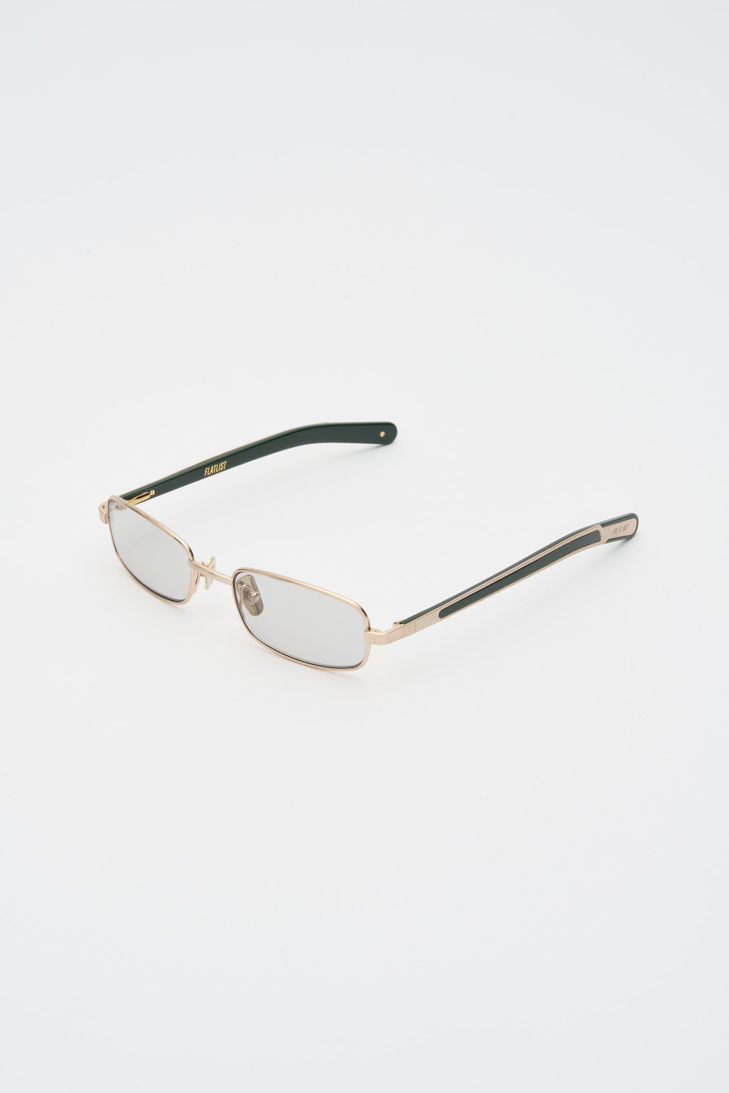 STING Brushed Gold / Solid Dark Green / Light Grey Lens