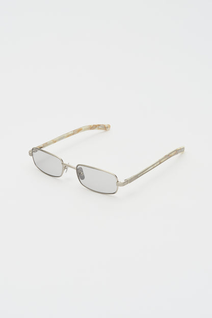 STING Brushed Silver / Carrara Fantasy / Light Grey Lens