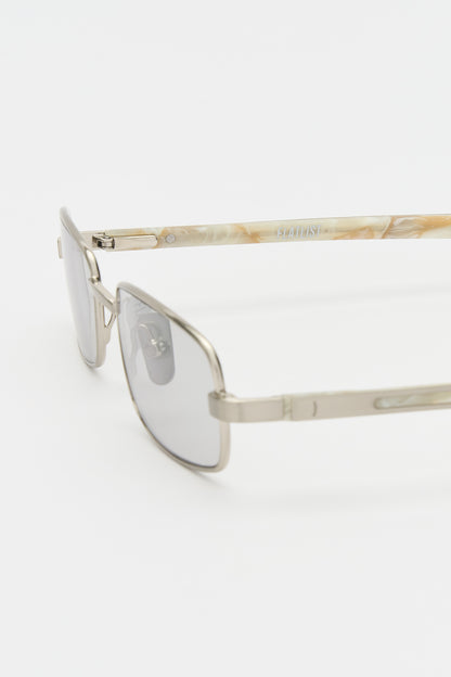 STING Brushed Silver / Carrara Fantasy / Light Grey Lens