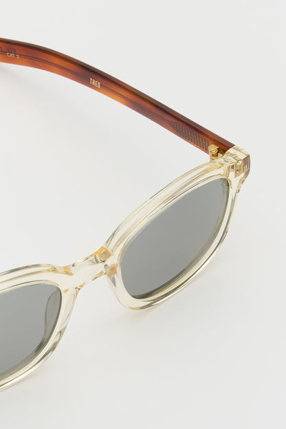 THEO Crystal Yellow Classic Havana / Solid Grey Lens
