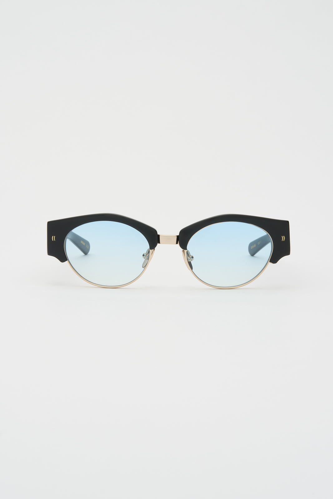 YOUNG Solid Black / Light Blue Gradient Lens