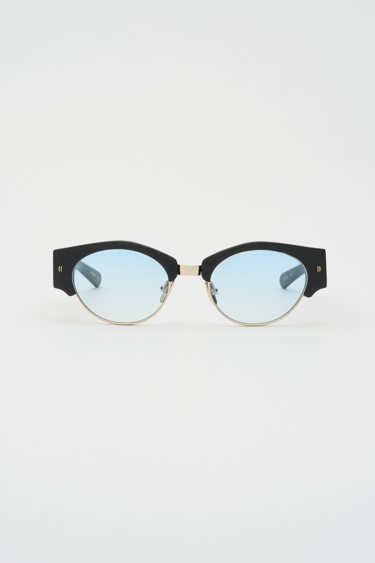 YOUNG Solid Black / Light Blue Gradient Lens