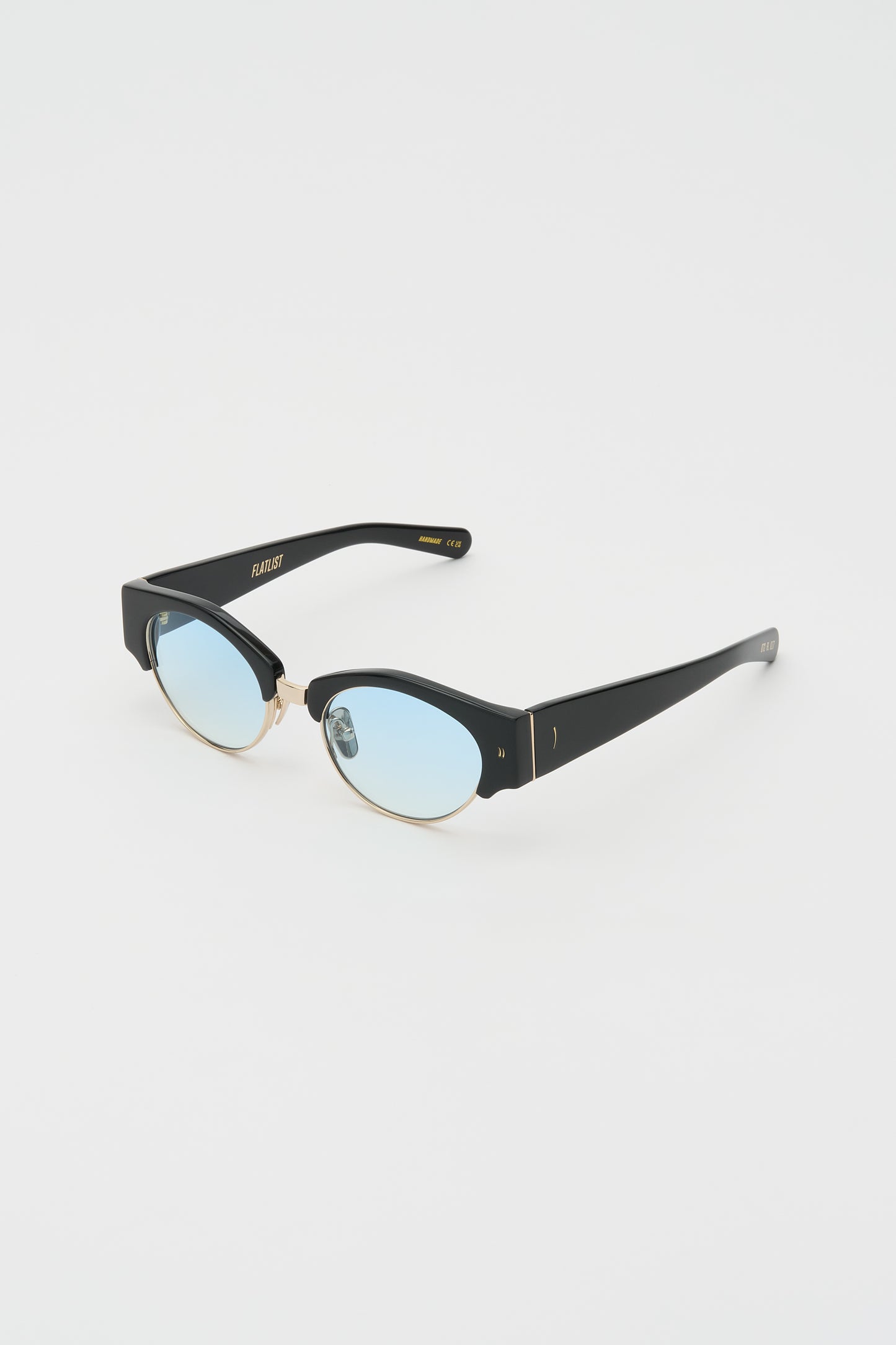 YOUNG Solid Black / Light Blue Gradient Lens