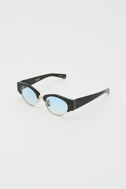 YOUNG Solid Black / Light Blue Gradient Lens